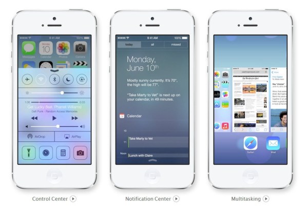 iOS 7 蘋果新系統外觀設計方案遭多方詬病